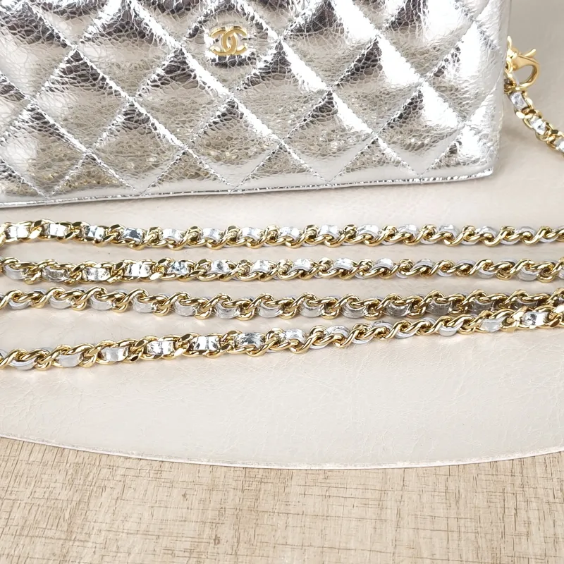 Chanel Crossbody Baglp Box Bag Top Handle Crossbody Bag Silver Calfskin One Size19.5 × 5 × 17 cm — detail view 10 of 13