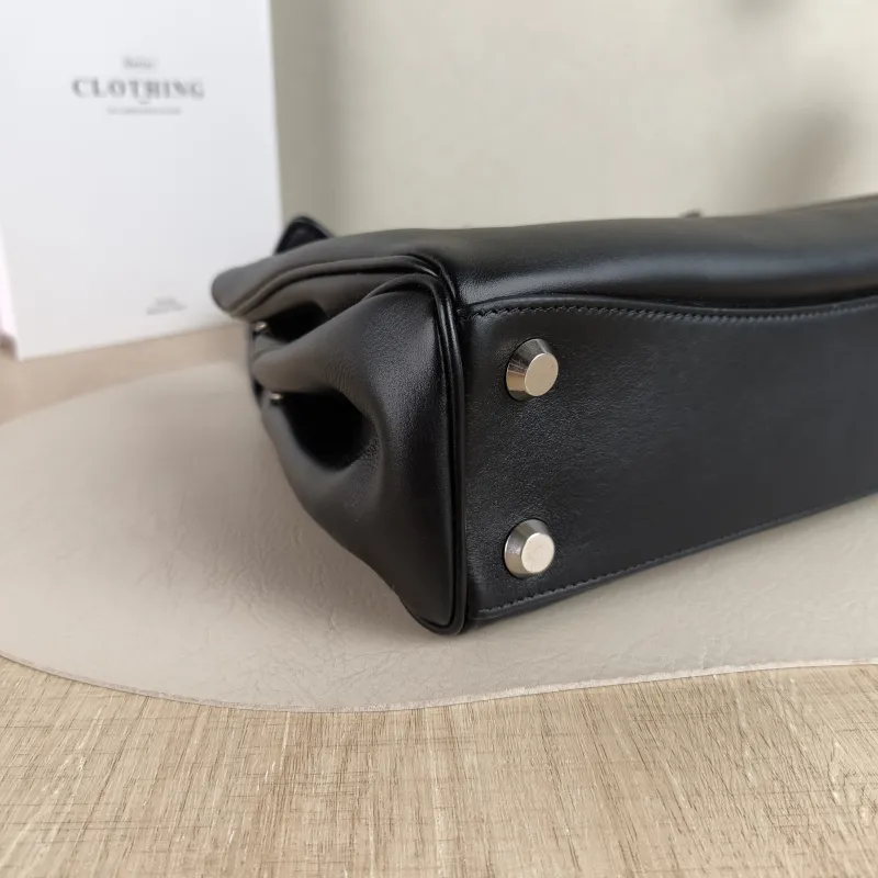 BALENCIAGA Crossbody Bag RODEO Black Calfskin Small 27 × 10 × 20 cm — detail view 5 of 12