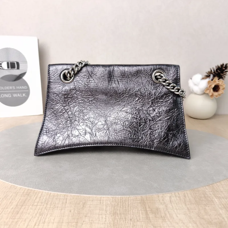 BALENCIAGA Shoulder Bag CRUSH Chain Bag Calfskin Small25 × 8 × 15 cm — cover view 4 of 5