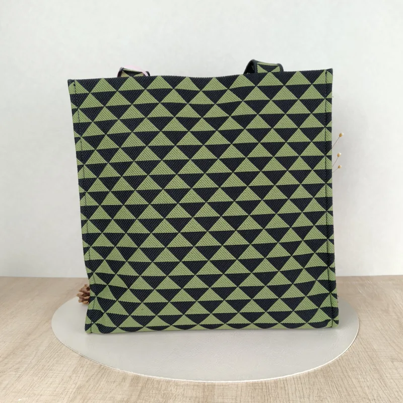 PRADA Top Handle Bag Tote Bag Green Black One Size 37 × 12 × 37 cm — cover view 5 of 5