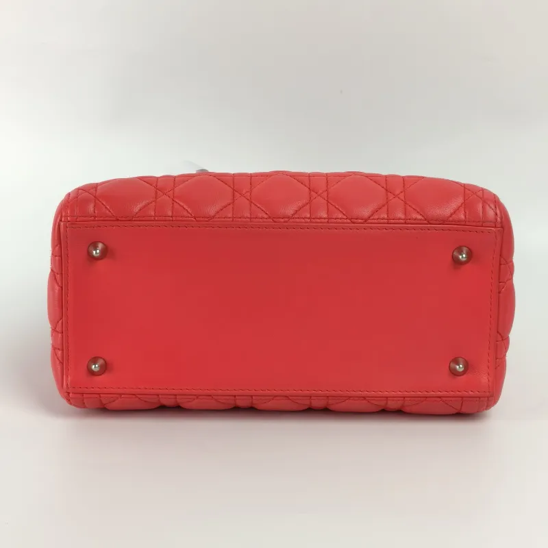 DIOR Top Handle Bag Lady Lady Dior Bag Pink Lambskin24 × 12 × 21 cm — detail view 25 of 25
