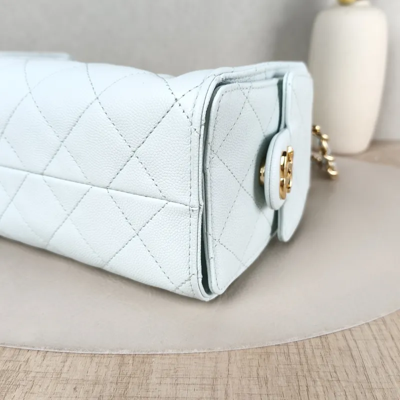Chanel Crossbody Bag 25Bag Green Grained Calfskin Mini 22 × 12.5 × 20 cm — detail view 10 of 12