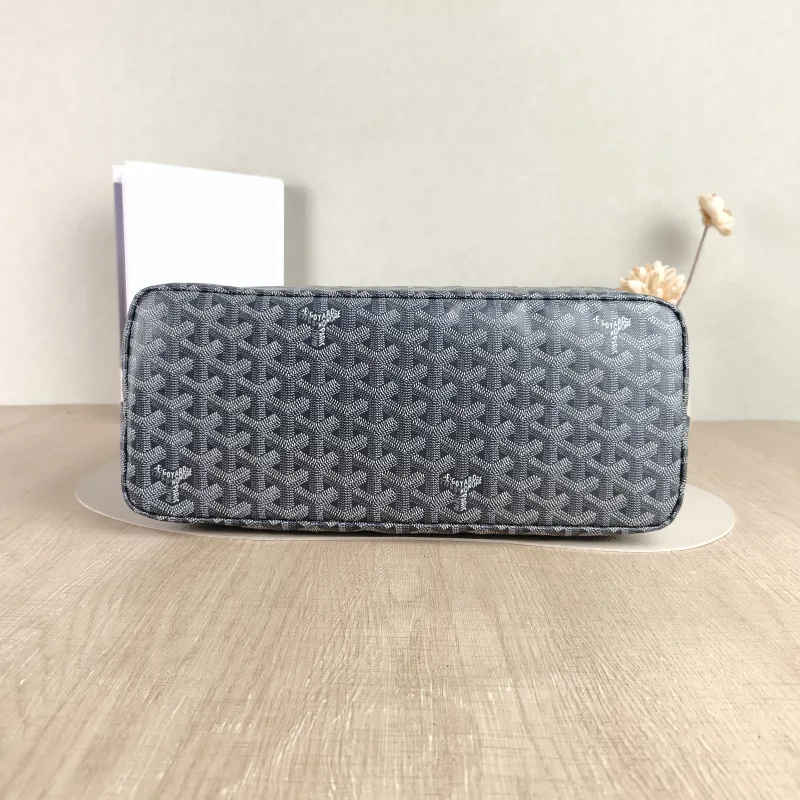 GOYARD Shoulder Bag Boheme Hobo Grey ine Canvas Small 34 × 14 × 31 cm — cover view 3 of 4