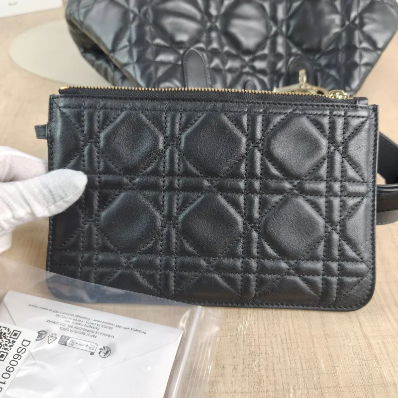 DIOR Top Handle Bag TOUJOURS Black Calfskin Medium28.5 × 17 × 21.5 cm — detail view 12 of 13