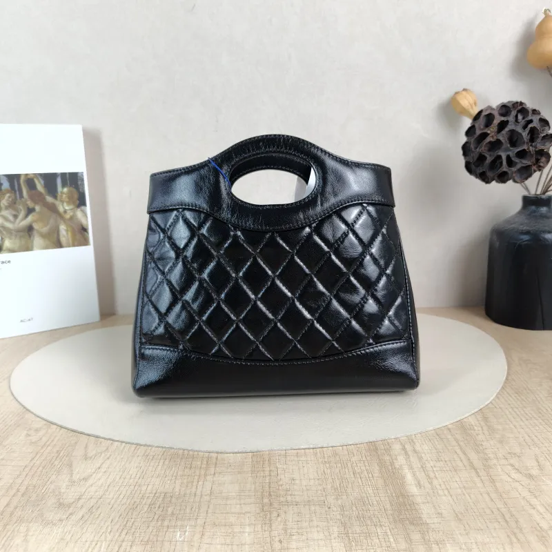 Chanel Crossbody Bag 31Bag Black Waxed Leather Mini 23 × 5.5 × 22 cm — cover view 5 of 6