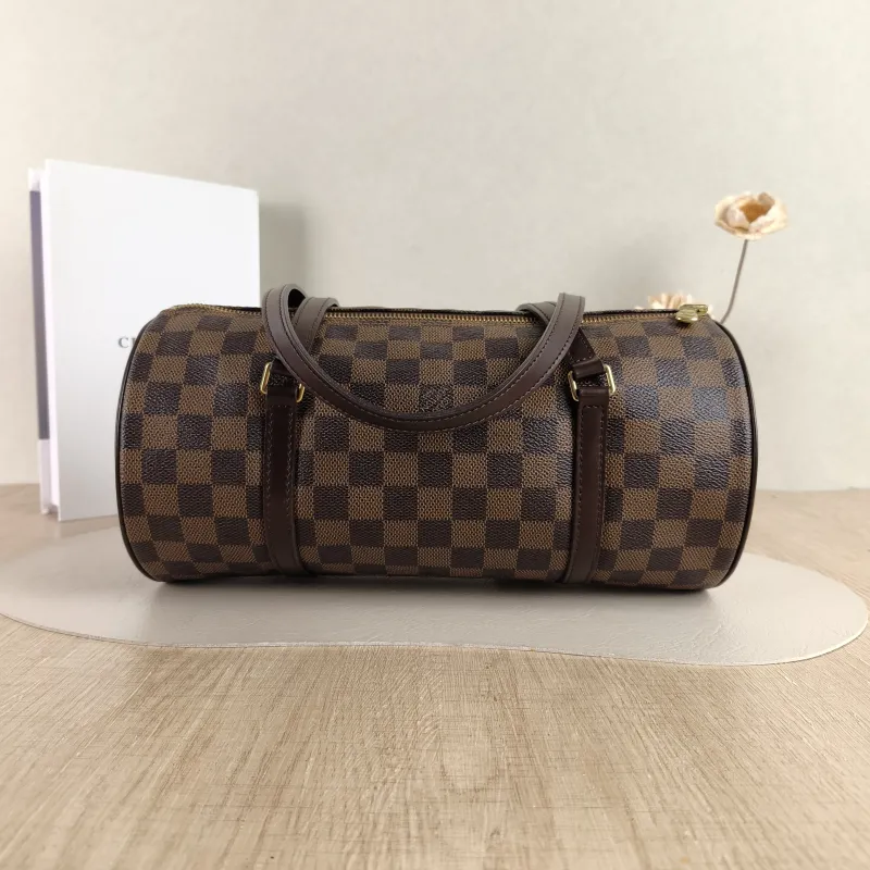 Louis Vuitton Top Handle Bag Papillon Vintage PVC Large 30 × 15 × 15 cm