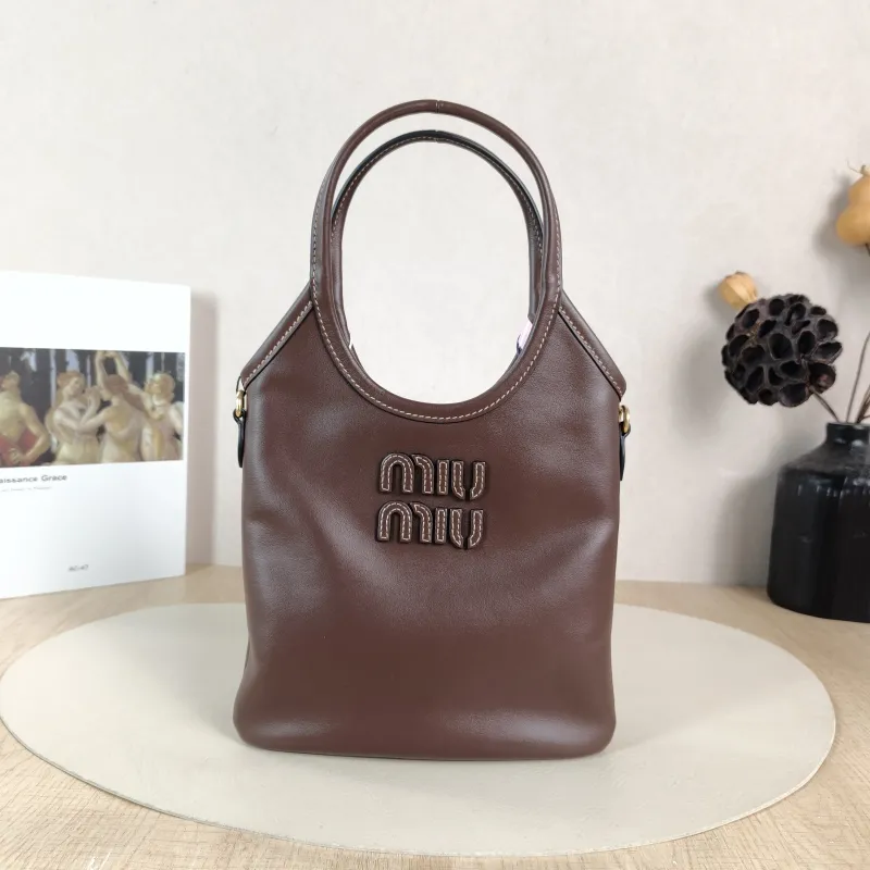 Miumiu Shoulder Bag IVY Tote Shopping Tote Calfskin Mini 20*24