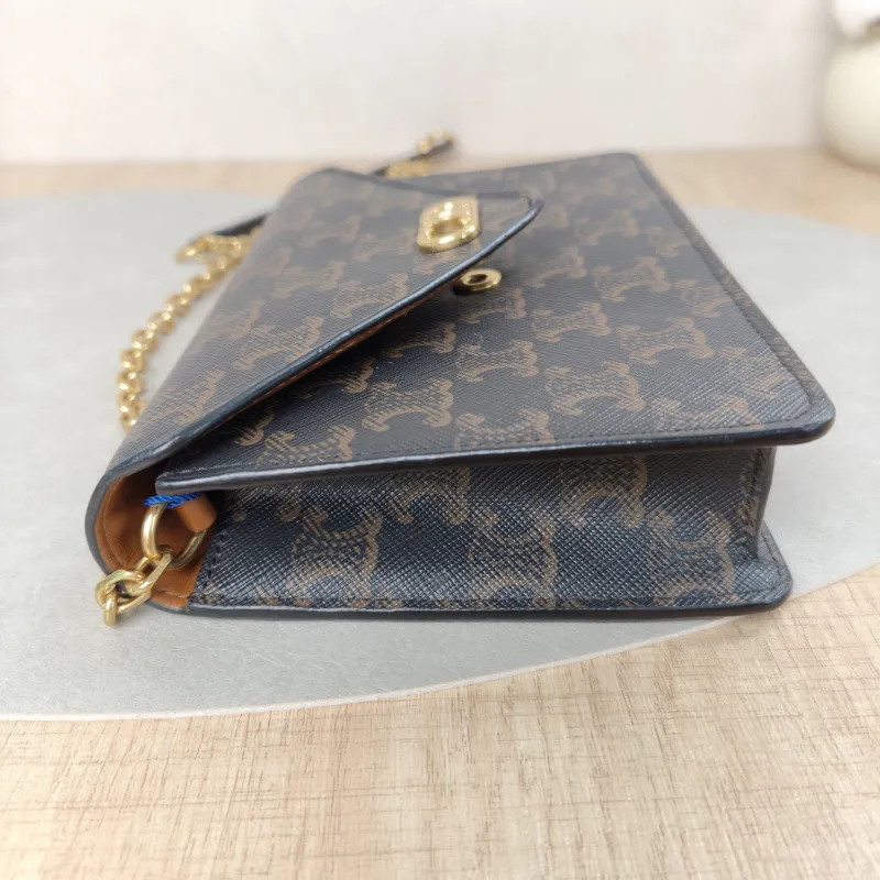 CELINE Crossbody Bagmallon triomphe woc Monogram PV Cmini19.5 × 4 × 13 cm — detail view 6 of 16
