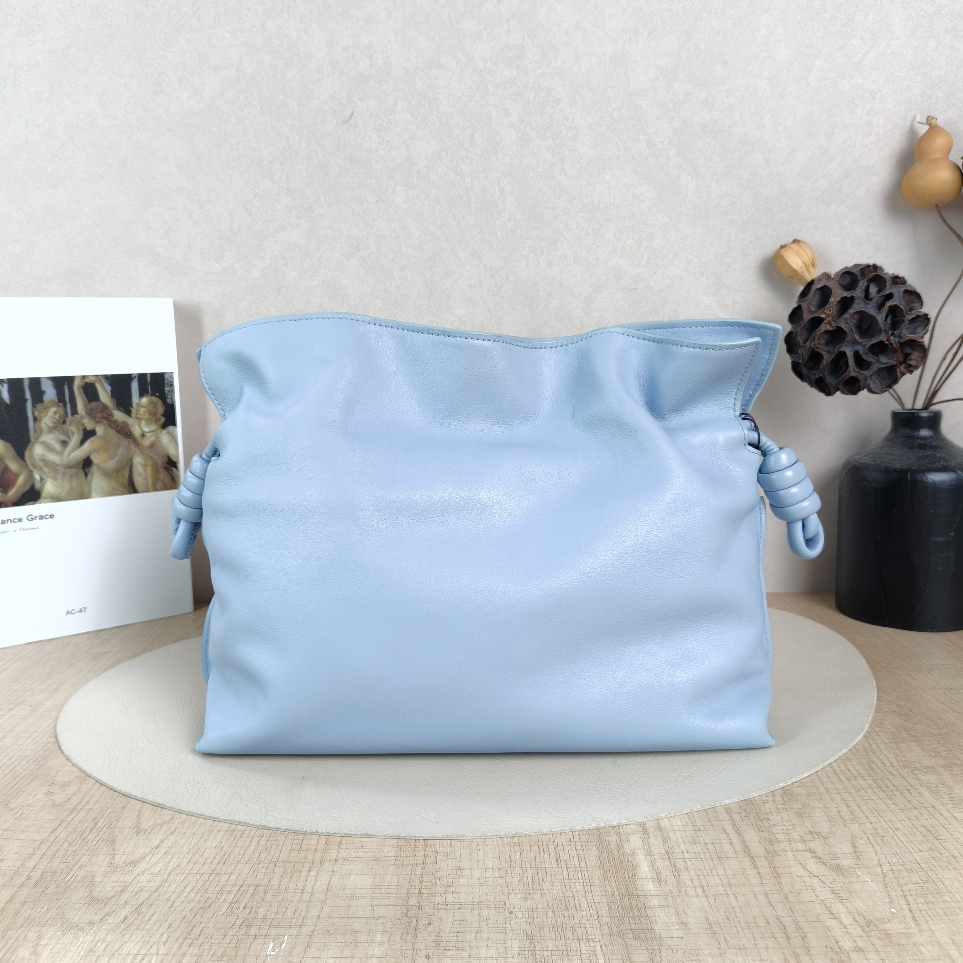 LOEWE Crossbody Bag Flamenco Blue Calfskin Medium30 × 10.5 × 24.5 cm — cover view 4 of 5