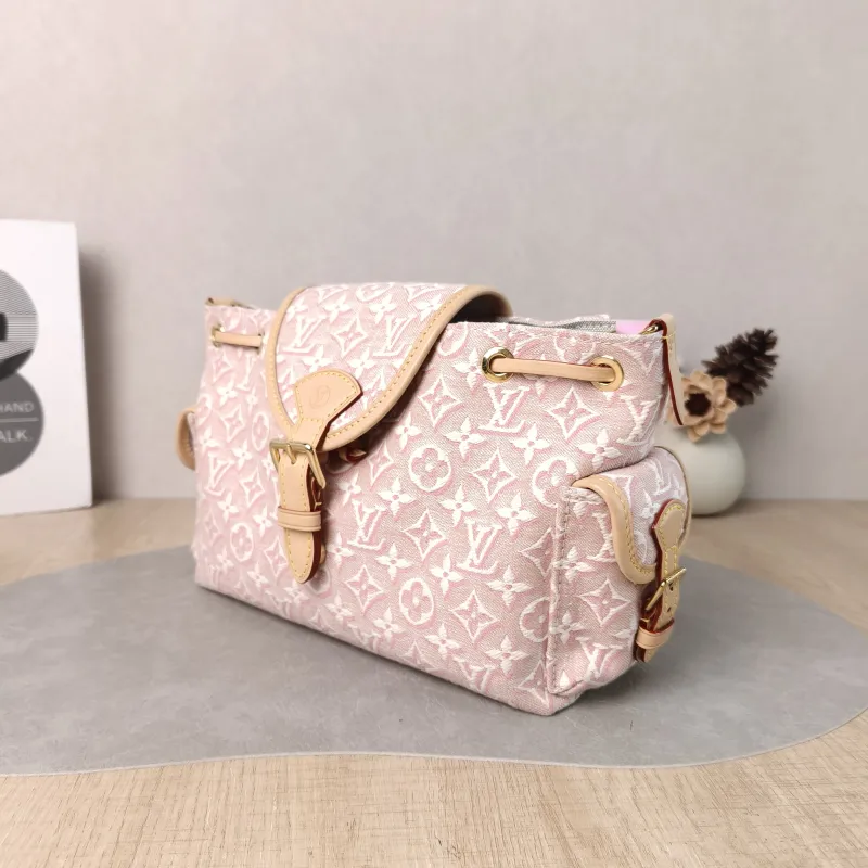 Louis Vuitton Shoulder Bag ODYSSÉE Pink Canvas Small 27 × 12 × 17 cm — cover view 5 of 5