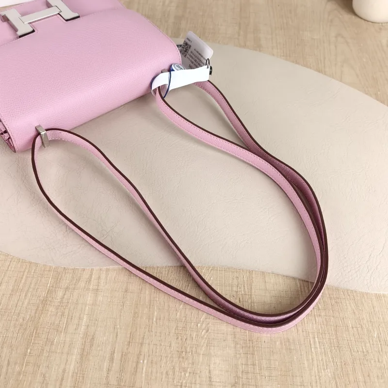 Hermès Crossbody Bag Constance 19 Silver-Tone Hardware X9 Epsom Calfskin Mini 18 × 4 × 15 cm k — detail view 9 of 11