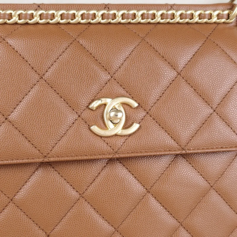 Chanel Backpack23a Backpack Brown Grained Calfskin One Size20 × 7.5 × 21 cm — detail view 1 of 13