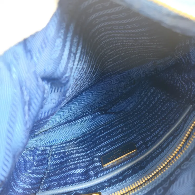 PRADA Crossbody Bag Messenger Bag Crossbody Bag Blue Nylon One Size 28 × 2 × 22 cm — detail view 6 of 10