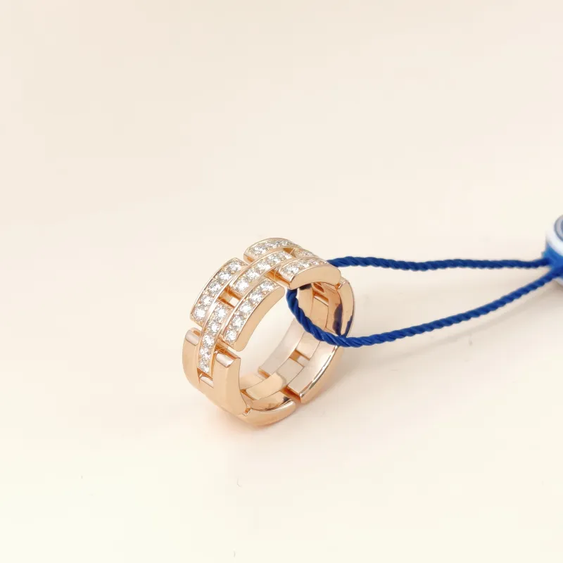 CARTIER Ring Maillon Panthère Rose Gold Diamond18KR ose Gold One Size 52 — cover view 9 of 9