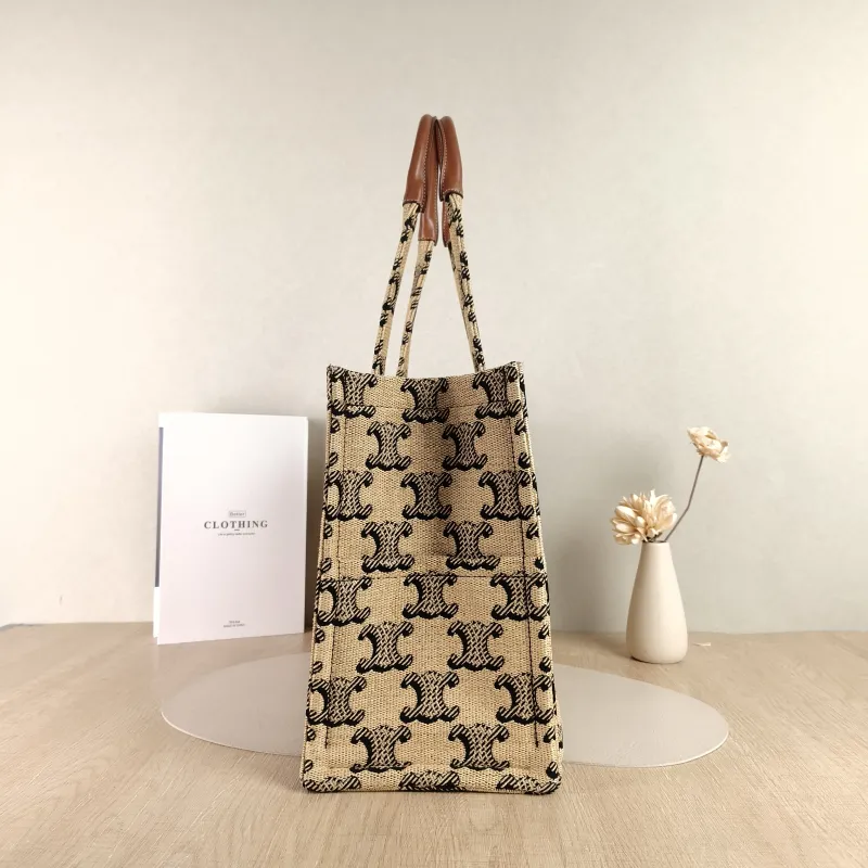 CELINE Shoulder Bag CABAS THAIS Shopping Tote Large 40 × 16 × 30 cm — detail view 10 of 10