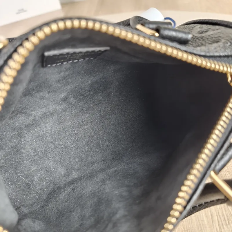 Louis Vuitton Crossbody Bag Speedy Nano Black Empreinte Embossed Calfskin nano 16 × 7.5 × 10 cm — detail view 8 of 9