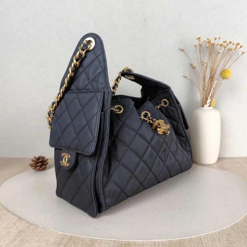 Chanel Shoulder Bag 25Bag Grey Canvas Small 26 × 14 × 30 cm — cover view 3 of 6
