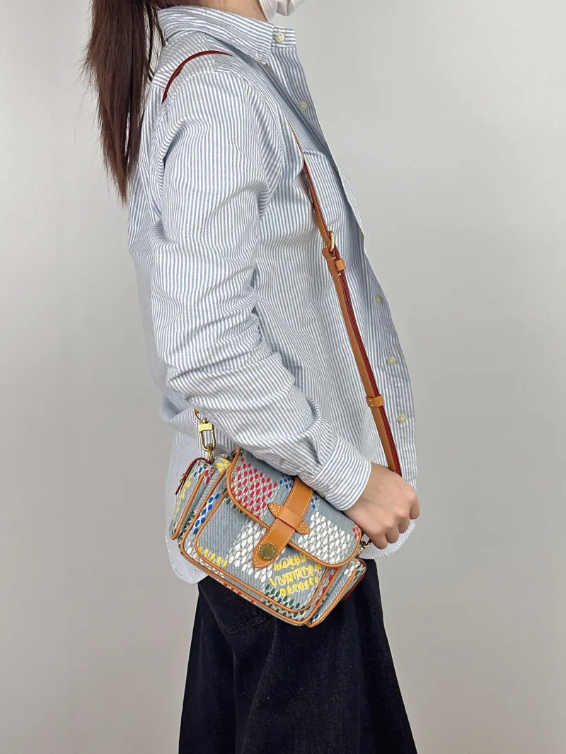 Louis Vuitton Crossbody Bag CARGO Camera Bag Colorblock Mini 23 × 10 × 14 cm — on-model view 1 of 2