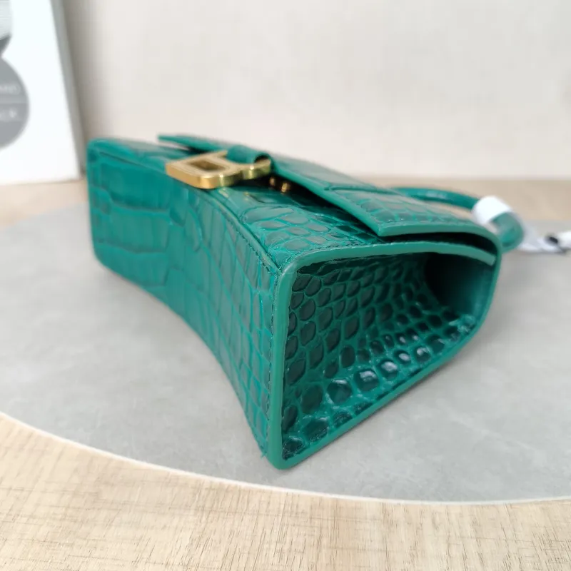BALENCIAGA Crossbody Bag Hourglass Hourglass Bag Green Calfskinmini19 × 5 × 12 cm — detail view 5 of 15