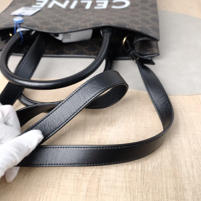 CELINE Crossbody Bag CABAS Monogram PVC Medium 31.5 × 5 × 35 cm — detail view 12 of 14