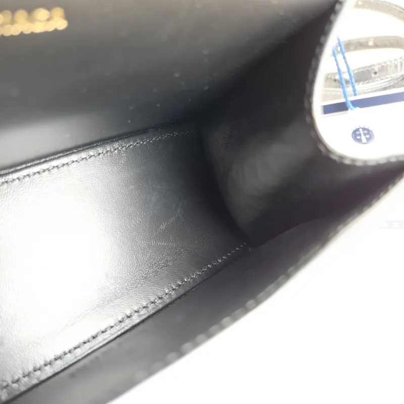 BALENCIAGA Crossbody Bag Hourglass Hourglass Bag Black CC alfskin Mini 19 × 8 × 13 cm — detail view 1 of 11