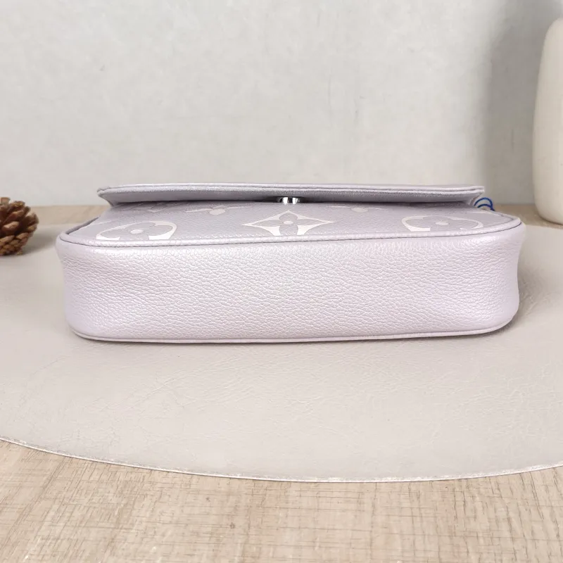 Louis Vuitton Crossbody Bag IVY Grey · White Monogram Empreinte Embossed Calfskin Small 23.5 × 4.3 × 12 cm — cover view 3 of 5