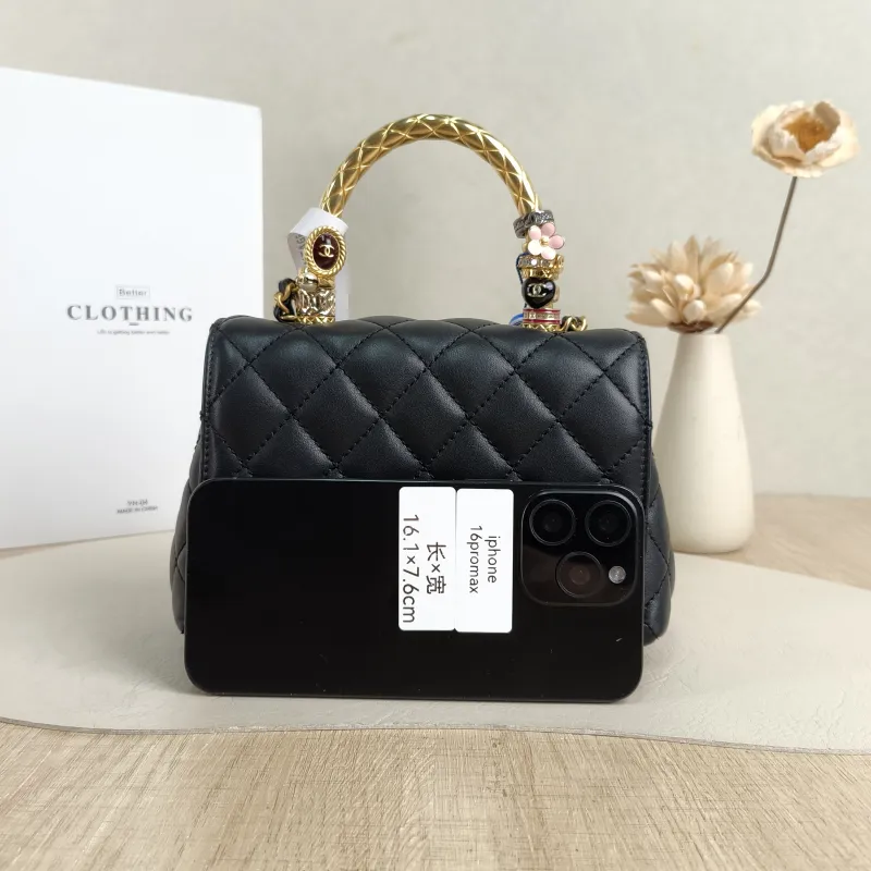 Chanel Crossbody Bag Coco HandleBlack Calfskinmini19 × 9 × 13 cm — cover view 5 of 5