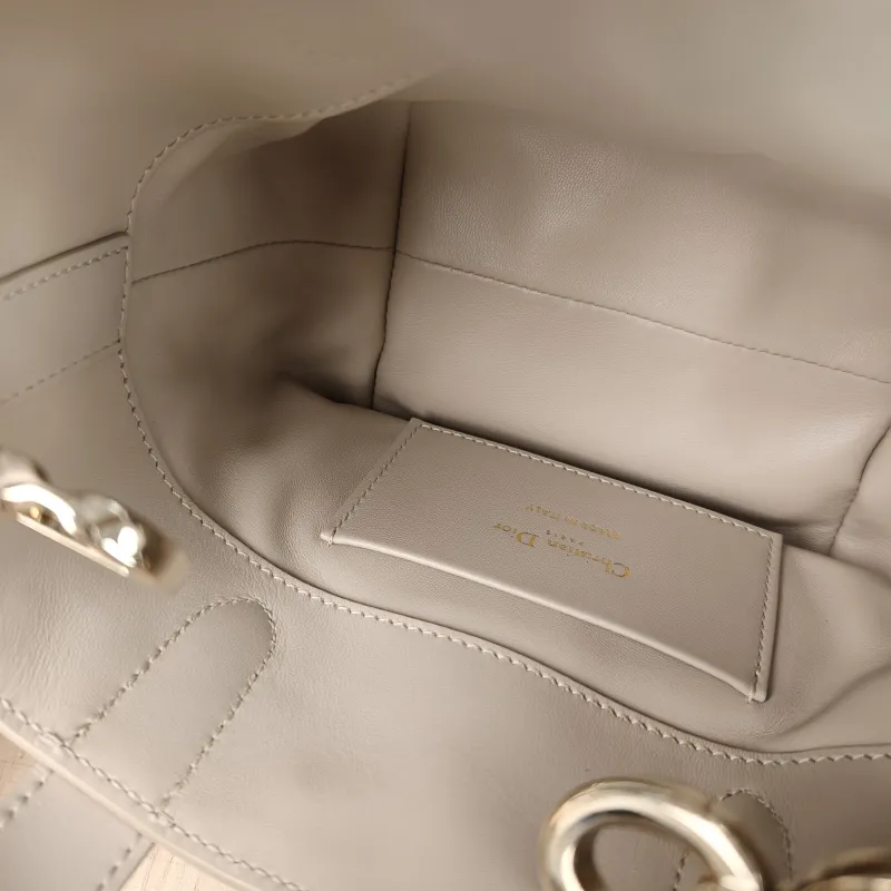 DIOR Top Handle Bag TOUJOURS Edition Beige Calfskinmini13 × 12 × 15 cm — detail view 5 of 15