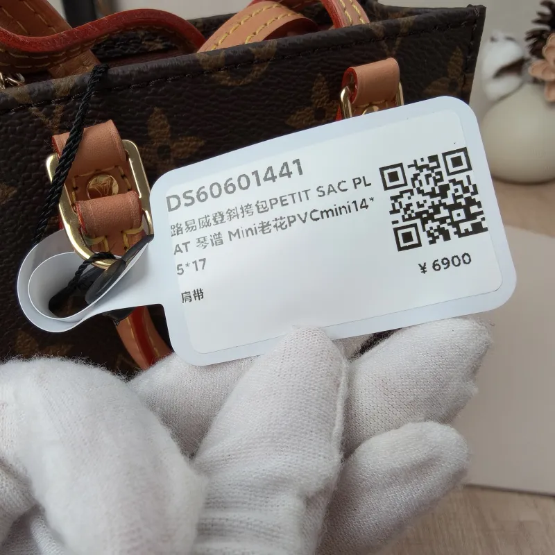 Louis Vuitton Crossbody Bag PETIT SAC PLAT Mini Monogram PV Cmini14 × 5 × 17 cm — detail view 5 of 9