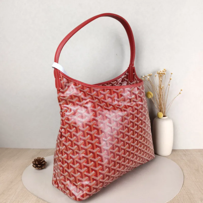 GOYARD Shoulder Bag Boheme Hobo​ Red PVC Small 43 × 14 × 27 cm — cover view 4 of 5