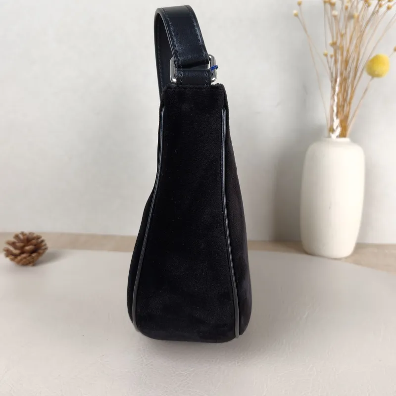 CELINE Shoulder Bag AVA Black Velvet One Size 24.5 × 9 × 17 cm — detail view 1 of 9