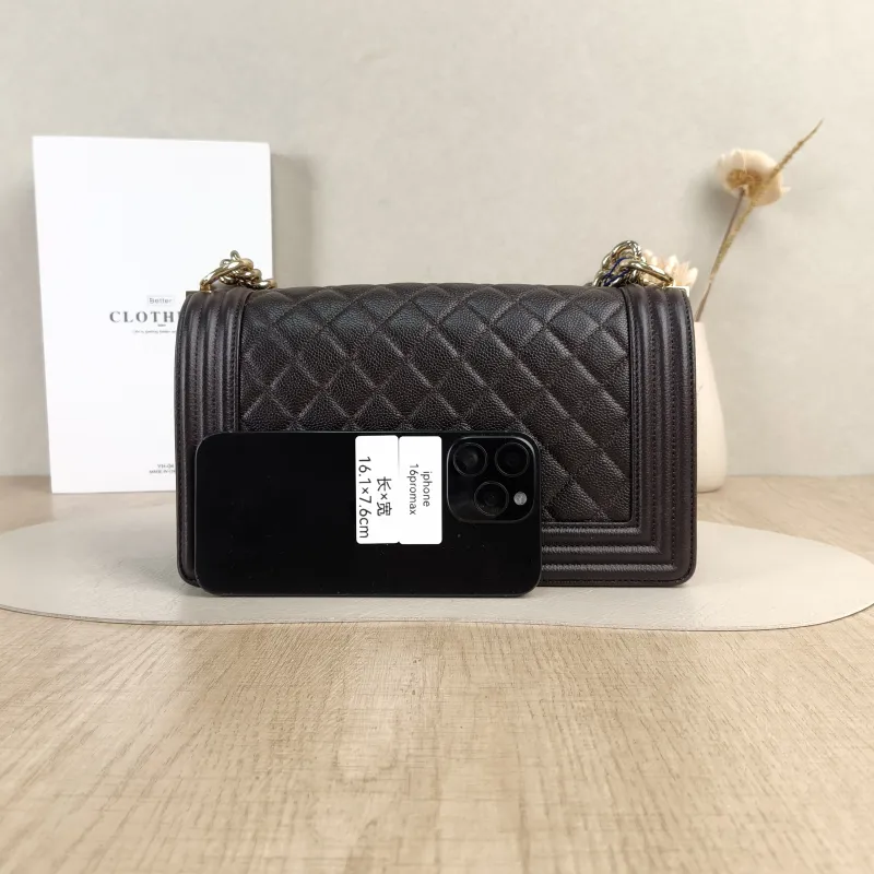 Chanel Crossbody Bag Le Boy Calfskin Medium25 × 9 × 15 cm — cover view 5 of 5