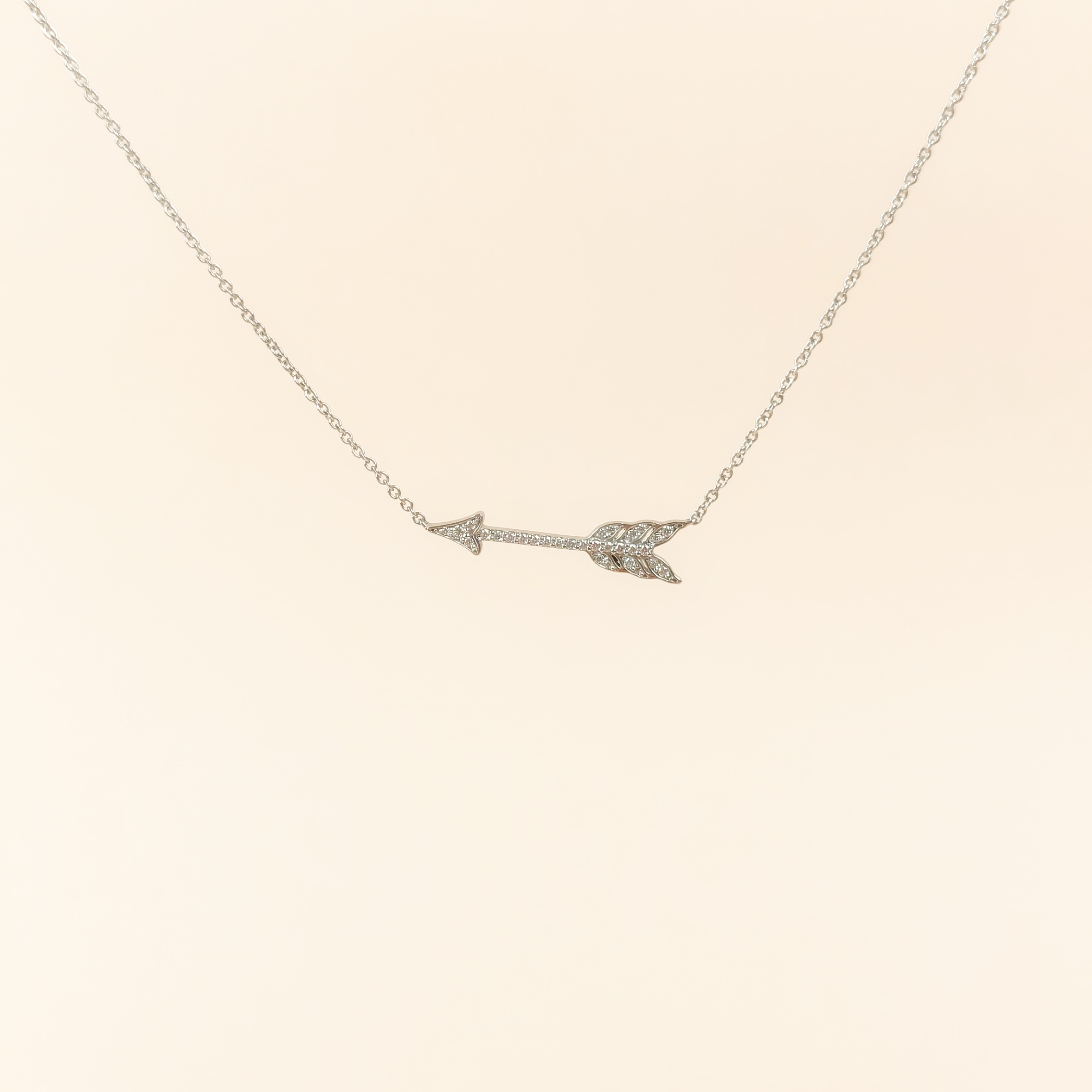 Tiffany&Co. Necklace Arrow Necklace Gold Diamond 950One Size40cm