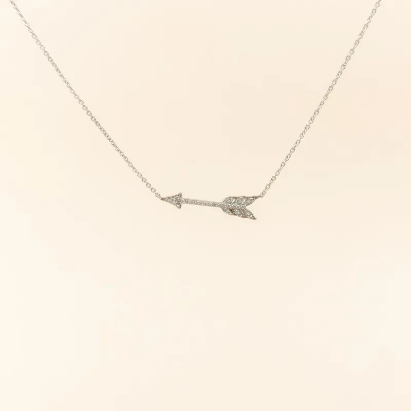 Tiffany&Co. Necklace Arrow Necklace Gold Diamond 950One Size40cm