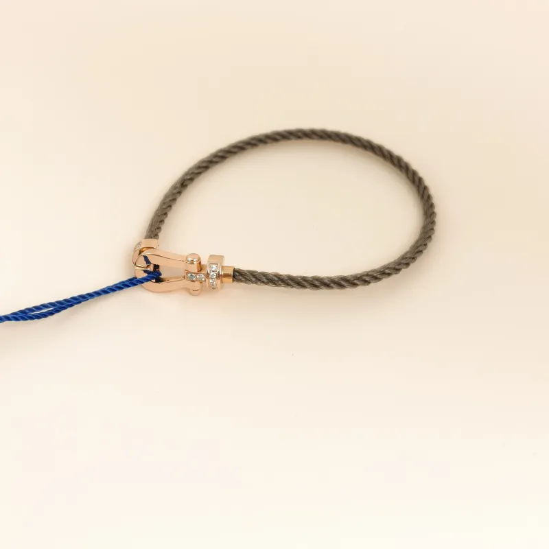 FRED Bracelet Force 10 Collection Bracelet Gold18KY ellow Gold Diamond Medium2.2*0.9-17.5 — cover view 5 of 7