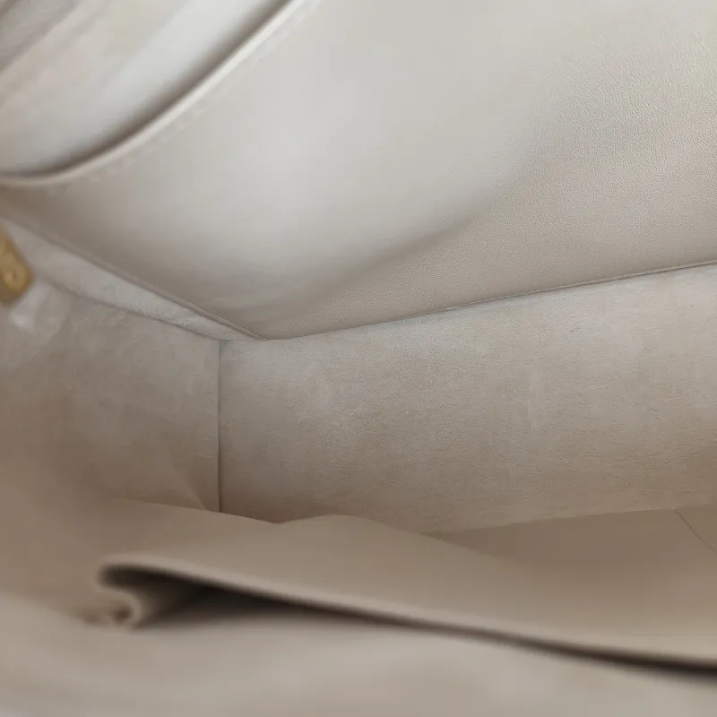 Chanel Top Handle Bag White Calfskin Large 38 × 11 × 27 cm — detail view 13 of 13