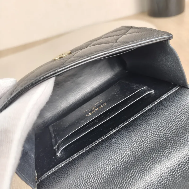 Chanel Crossbody Bag kelly Black Grained Calfskinnano15 × 5 × 11 cm — detail view 11 of 13