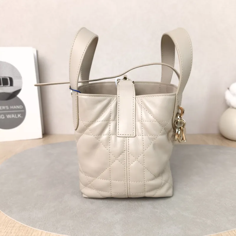 DIOR Top Handle Bag TOUJOURS Edition Beige Calfskinmini13 × 12 × 15 cm — detail view 3 of 10
