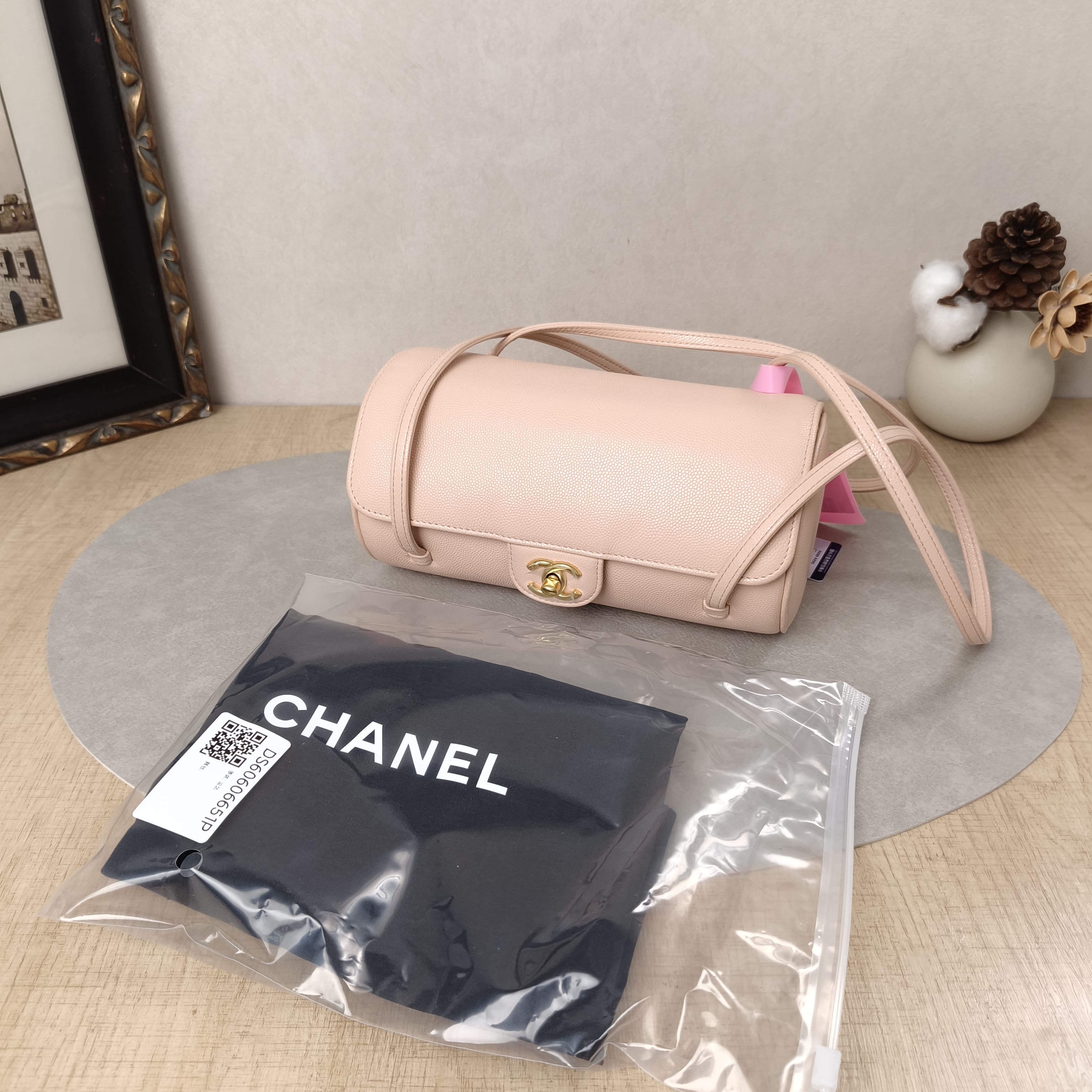 Chanel Shoulder Bag26p preppy coco Bowling Bag Pink Grained Calfskin Small20 × 10 × 10 cm — cover view 9 of 11