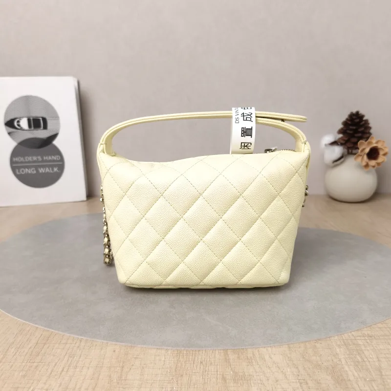 Chanel Crossbody Bag Crossbody Bag Yellow Grained Calfskin One Size21.5 × 7.5 × 19 cm — cover view 3 of 6