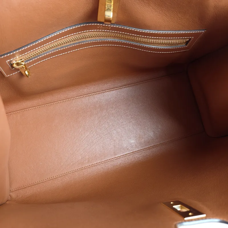 CELINE Shoulder Bag Cabas 16 Tote Bag Caramel Calfskin Large 37 × 14 × 26 cm — detail view 9 of 11