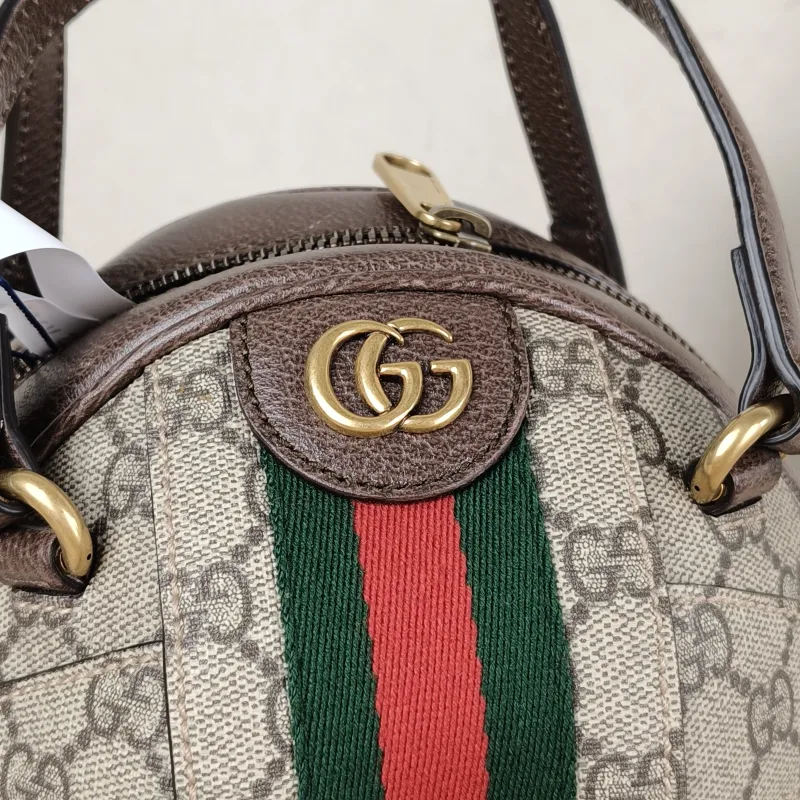 GUCCI Top Handle Bag Ophidia Top Handle Bag Monogram PVC Mini 16 × 16 × 16 cm — detail view 3 of 12