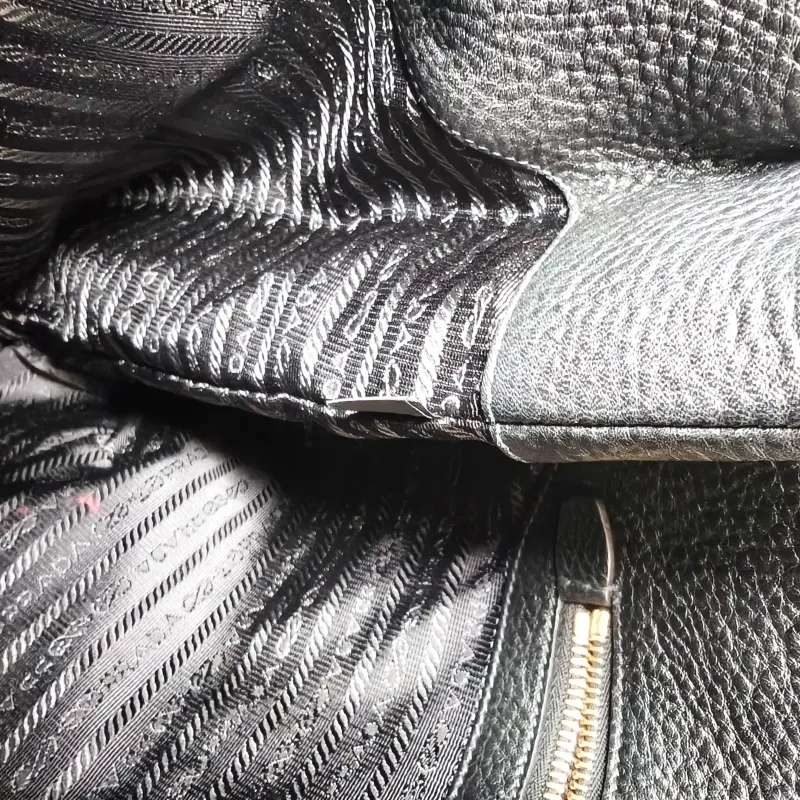 PRADA Shoulder Bag Hobo Shoulder Bag Black Calfskin One Size32 × 15 × 31 cm — detail view 4 of 13