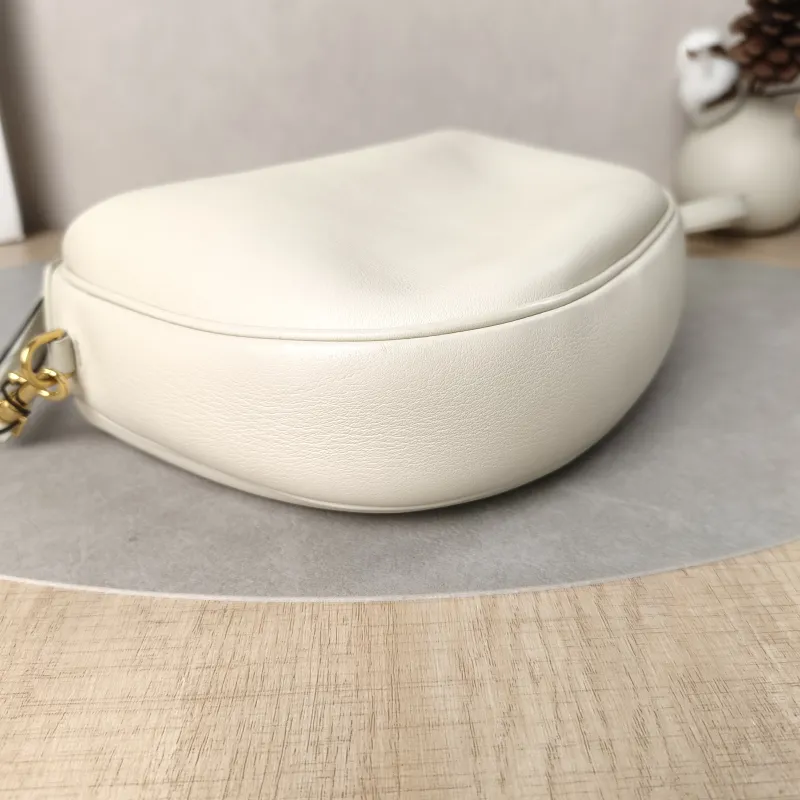 CELINE Crossbody Bag TEEN LULU hobo White Calfskin Small21 × 5 × 24 cm — detail view 11 of 13