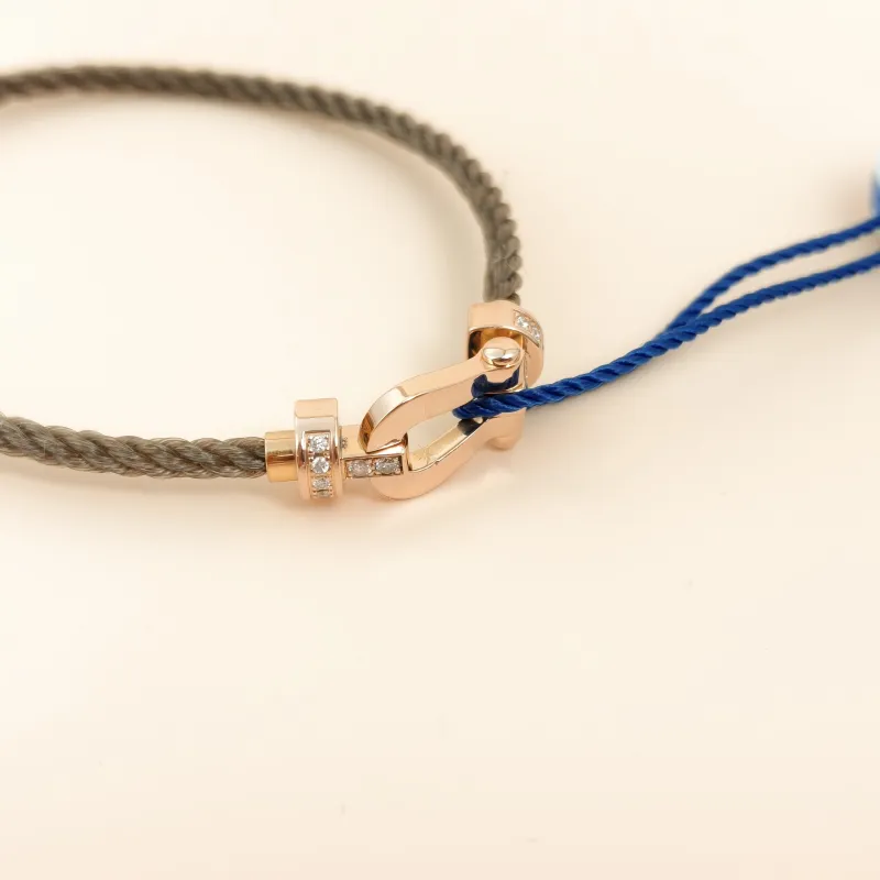 FRED Bracelet Force 10 Collection Bracelet Gold18KY ellow Gold Diamond Medium2.2*0.9-17.5 — cover view 7 of 7