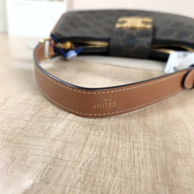 CELINE Shoulder Bag AVA TRIOMPHE Monogram PVC Medium 22 × 7.5 × 17 cm — detail view 6 of 10
