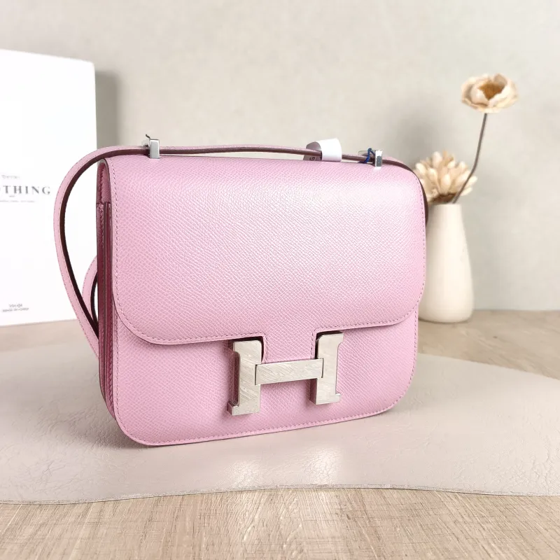 Hermès Crossbody Bag Constance 19 Silver-Tone Hardware X9 Epsom Calfskin Mini 18 × 4 × 15 cm k — cover view 6 of 6