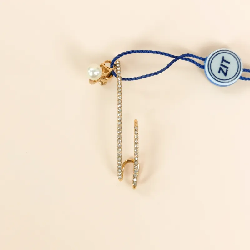 DIOR Earrings CD Pearl Earrings Gold One Size