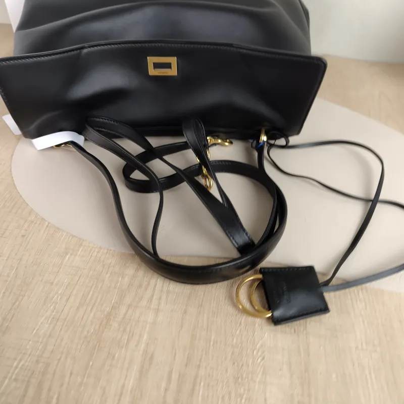 BALENCIAGA Crossbody Bag RODEO Black CC alfskin Medium 35 × 11 × 23.5 cm — detail view 10 of 14