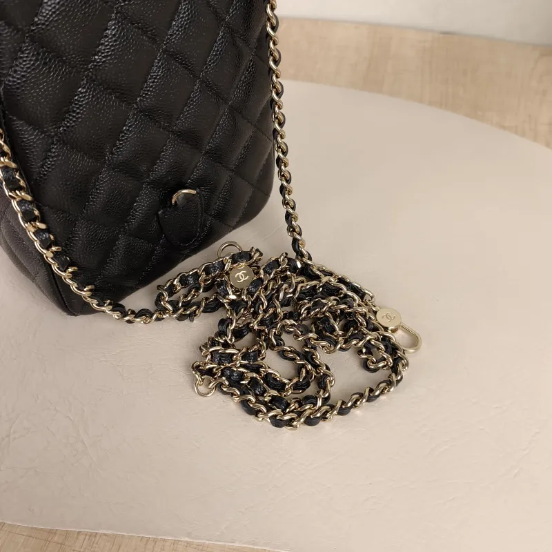 Chanel Backpack mini Backpack Collection Black Grained Calfskin One Size13 × 9 × 18 cm — detail view 4 of 13